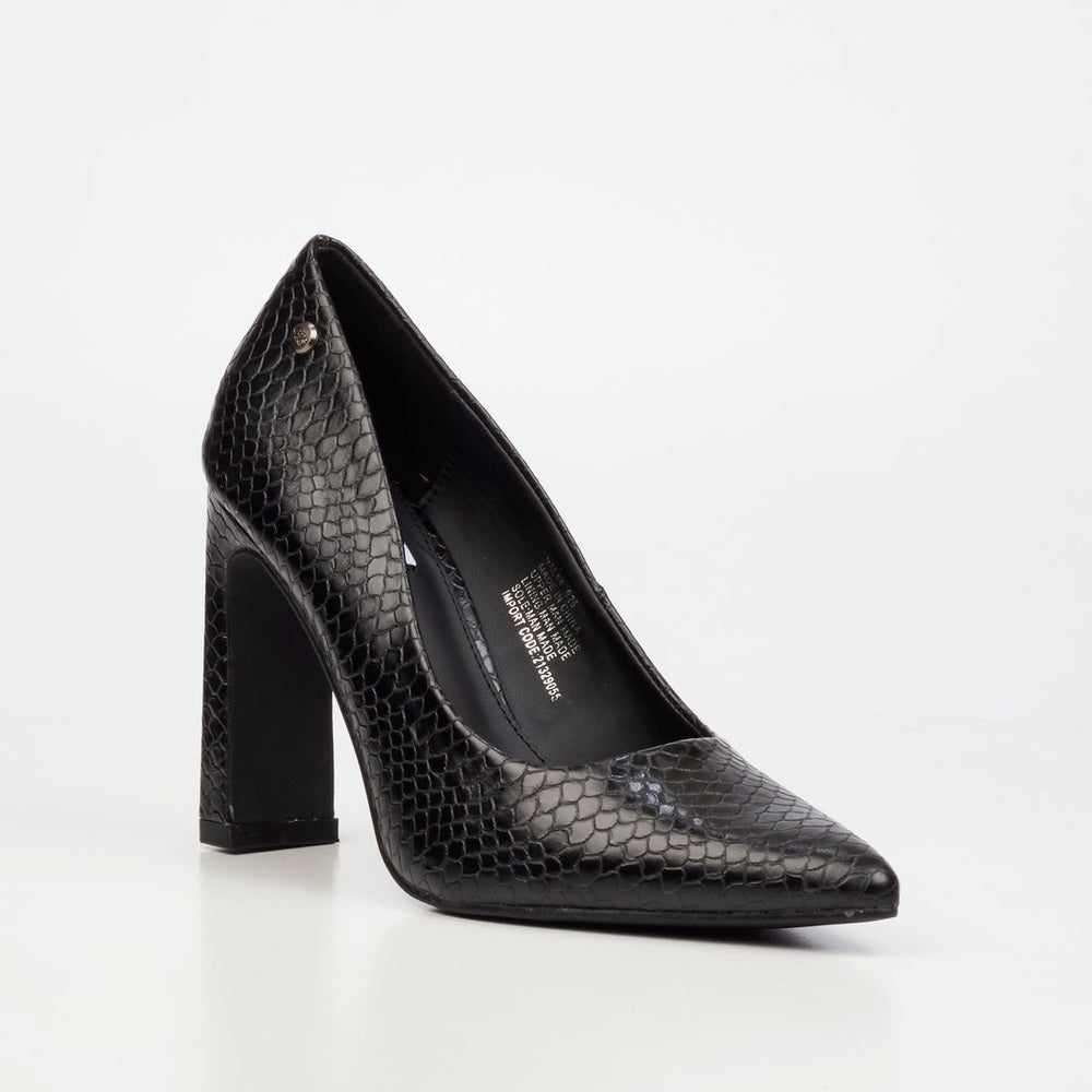 Miss Black Womens Nala 4 High Court Heels In Black