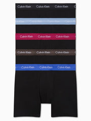 Calvin Klein Mens 5 Pack Brief Boxer Set In Black Multi