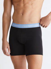 Calvin Klein Mens 5 Pack Brief Boxer Set In Black Multi