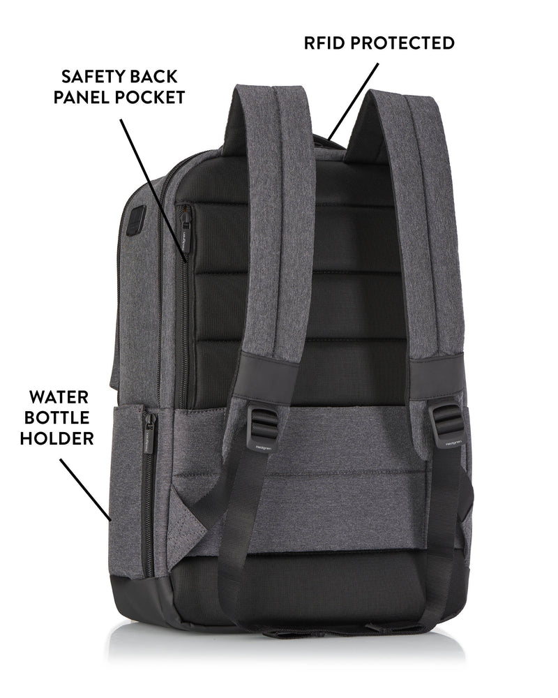 Hedgren Script Black Backpack + Rfid