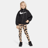 Nike Girls Floral Leggings In Black