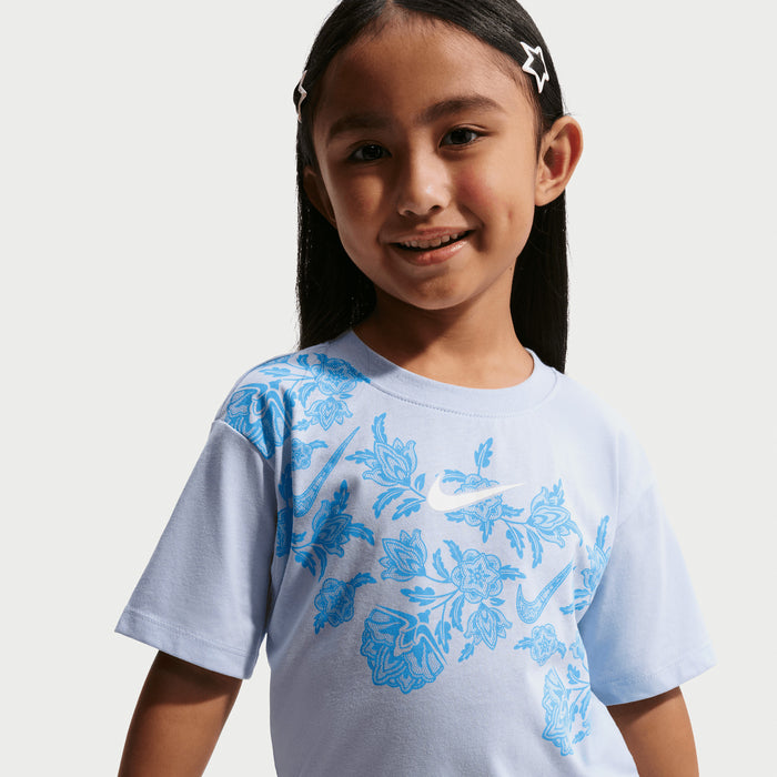 Nike Girls Lace It Up Boxy Tee T-Shits In Ghost