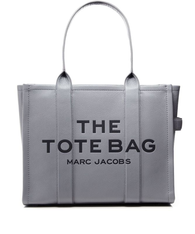 Marc Jacobs The Leather Large Tote Bag Grey