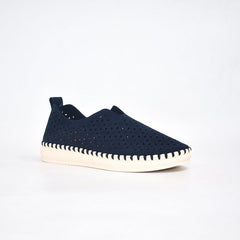 Hush Puppies Hpl01367 Ladies Sienna Microfire Shoe Navy