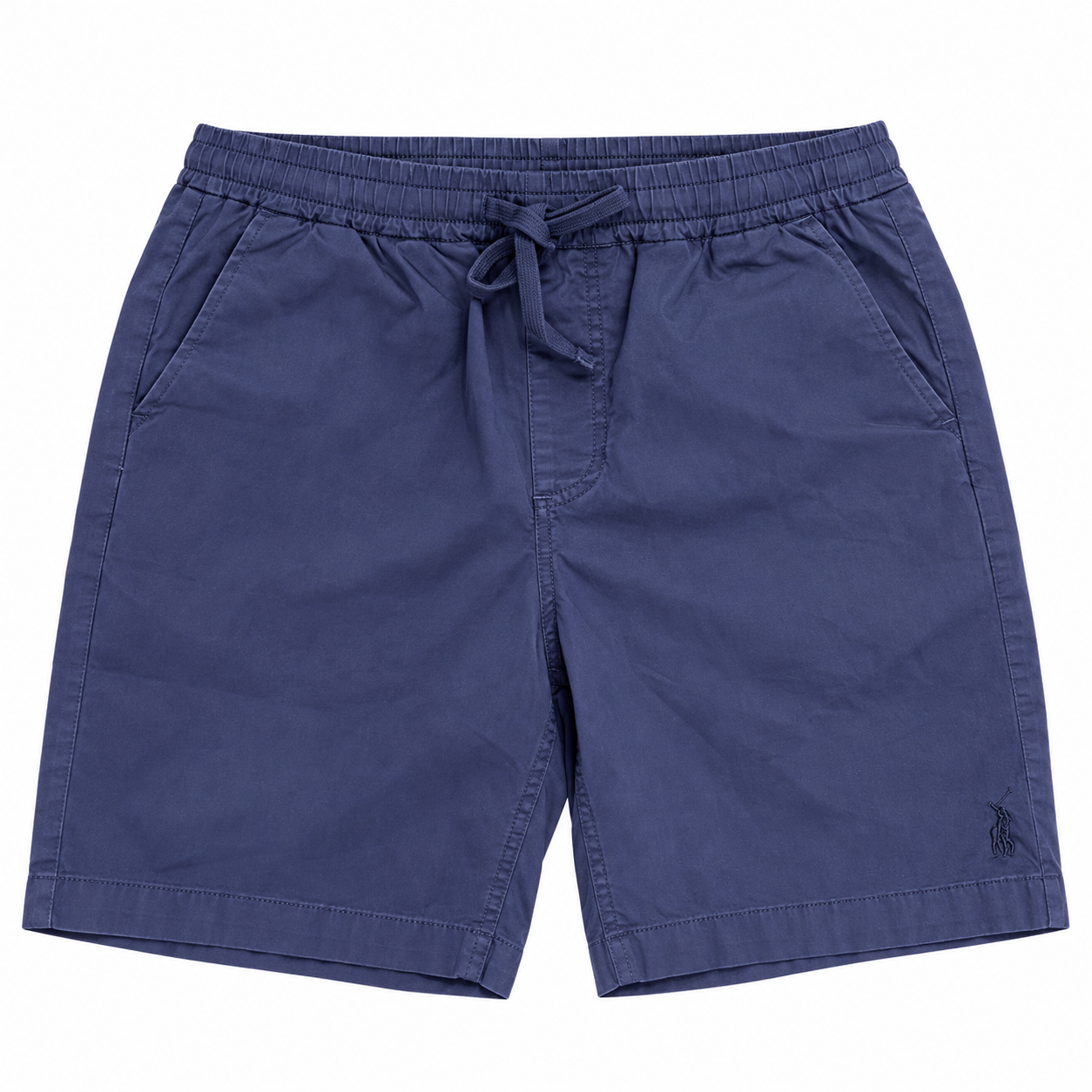 Polo Mens Peached Elasticated Shorts In Navy