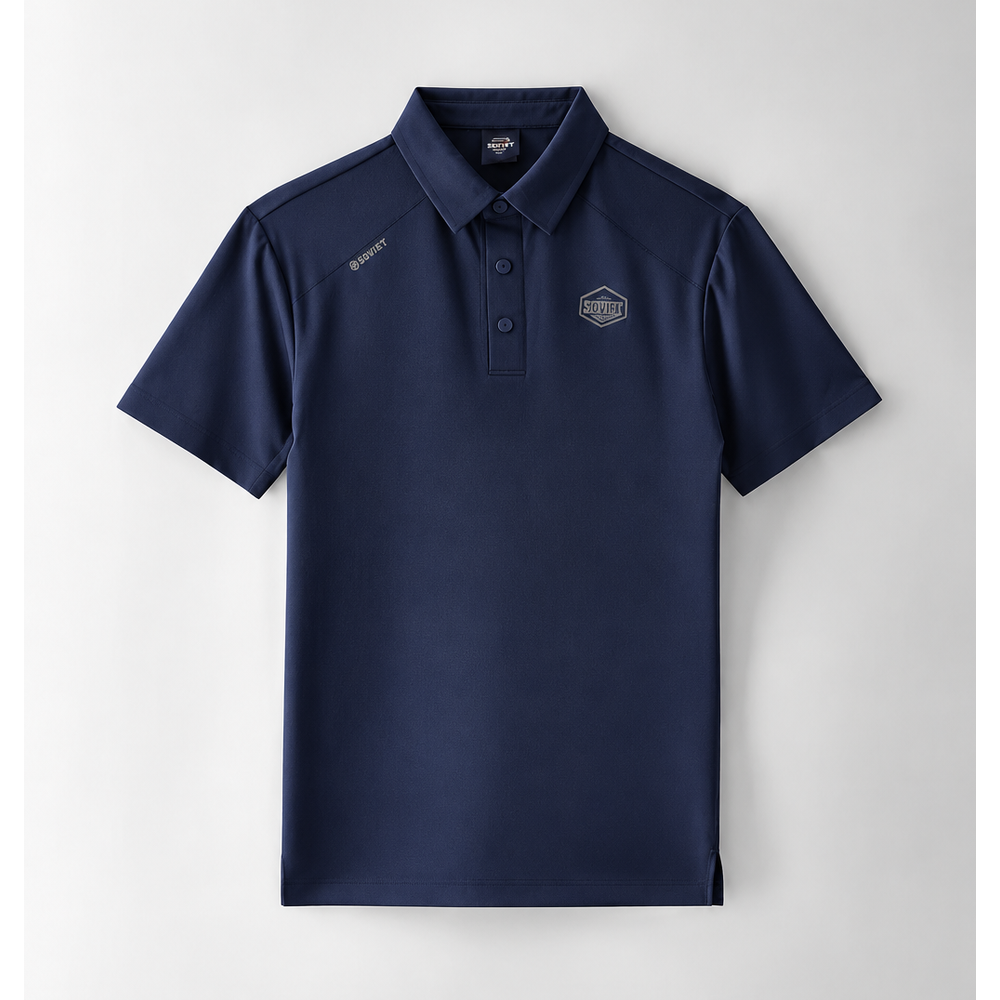Soviet Mens Mitchum Fashion Golfer in Navy