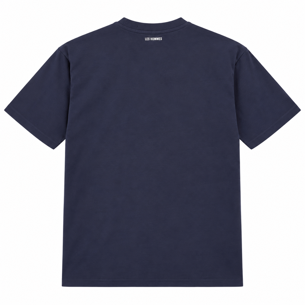 Les Hommes Mens T-Shirt In Dark Blue