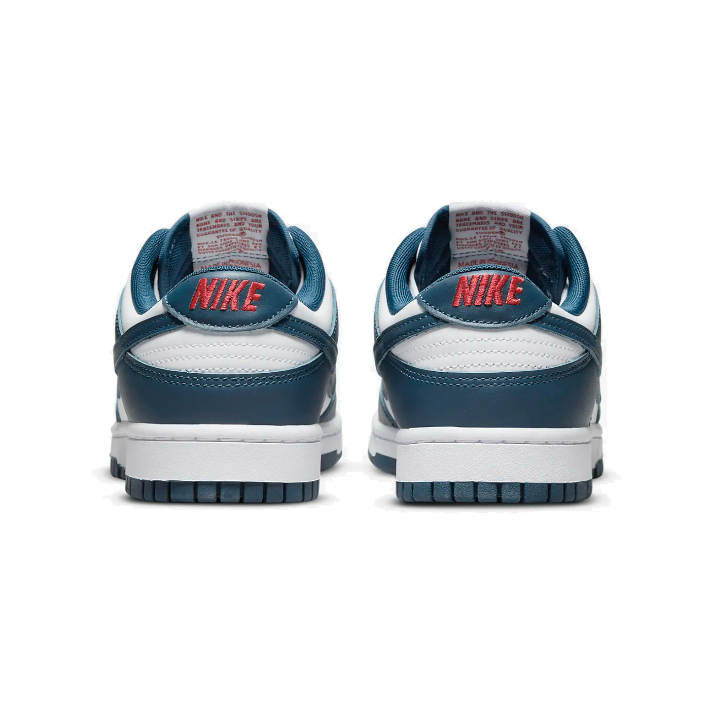 Nike Mens Dunk Low Retro Sneakers In White/Valerian Blue