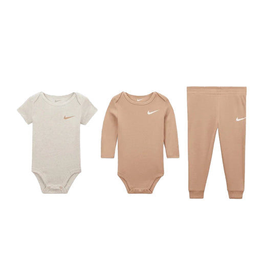 Nike Girls Essential 3Pc Bodysuit & Pant Sets In Hemp