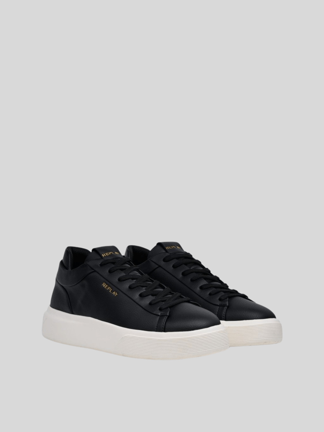 Replay Mens Notting Double Shoes In Black