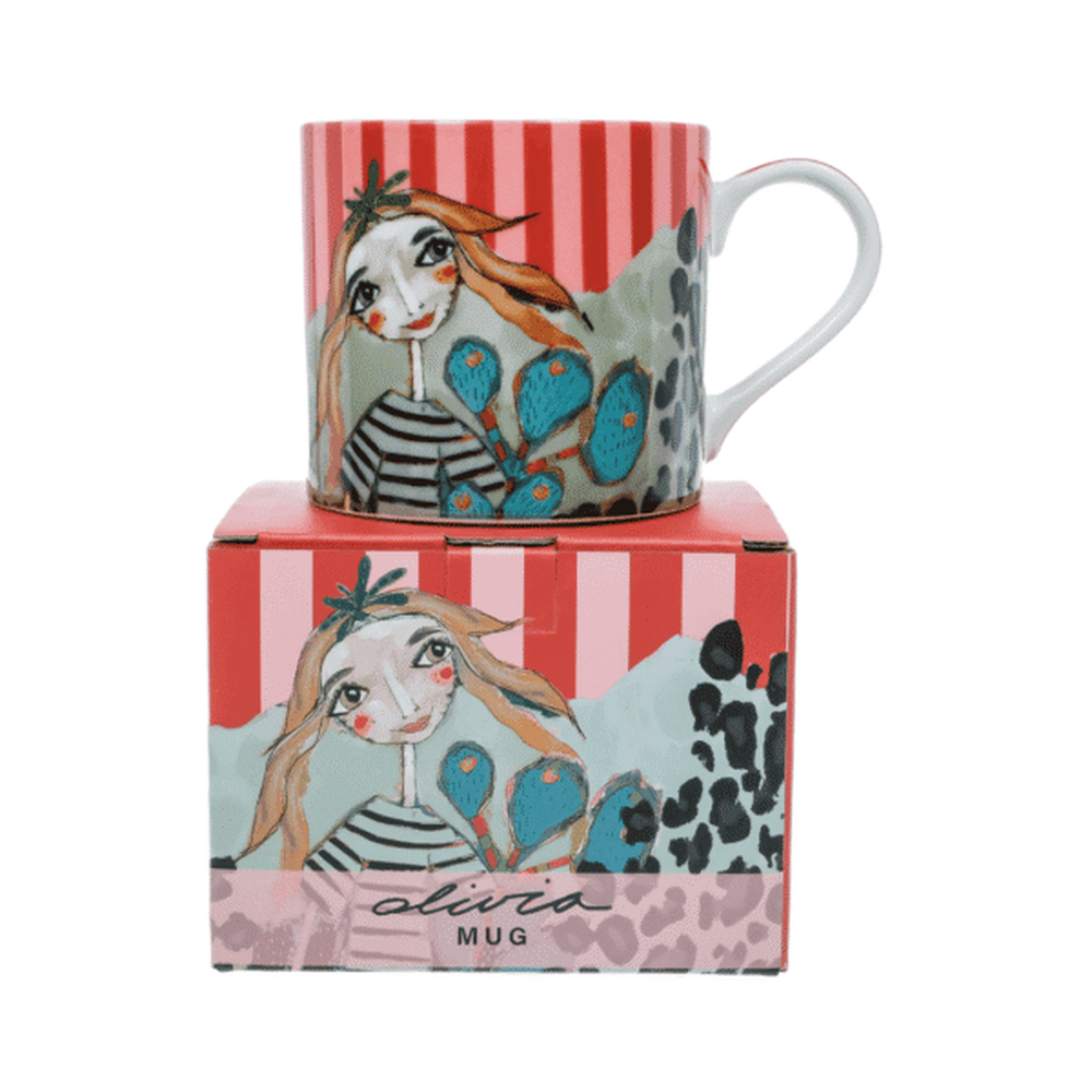 Olivia Princess Mug In Pink Multi