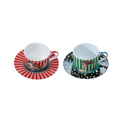 Olivia Princess 4 Cup & Saucer Set