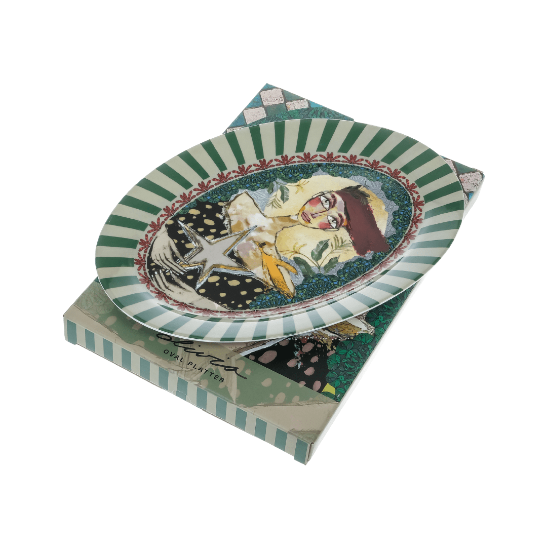Olivia Prince Oval Platter Plate Set of 4