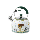 Olivia Princess Whistling Kettle In White Multi