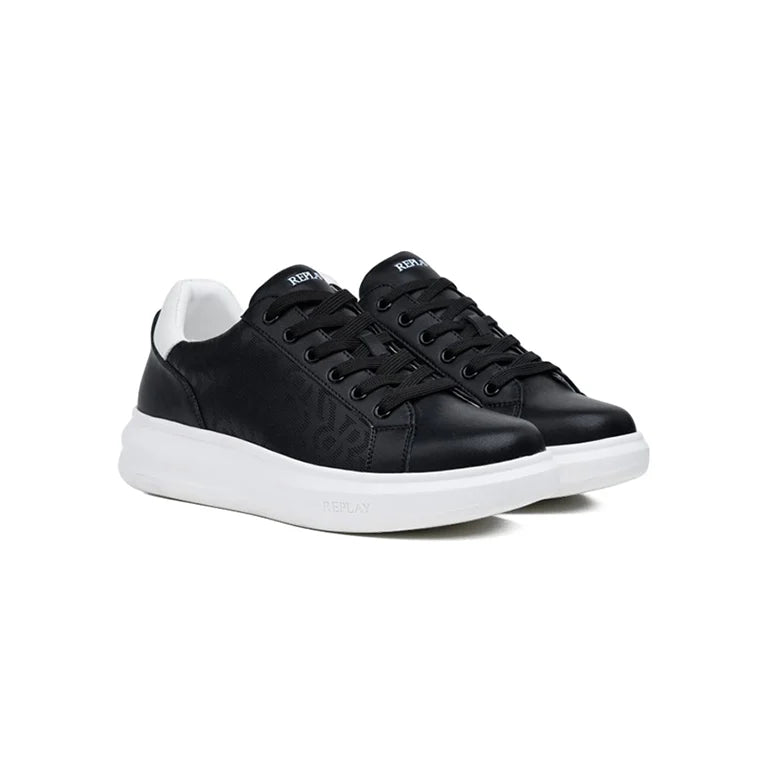 Replay Womens Olympe Allover Sneakers In Black