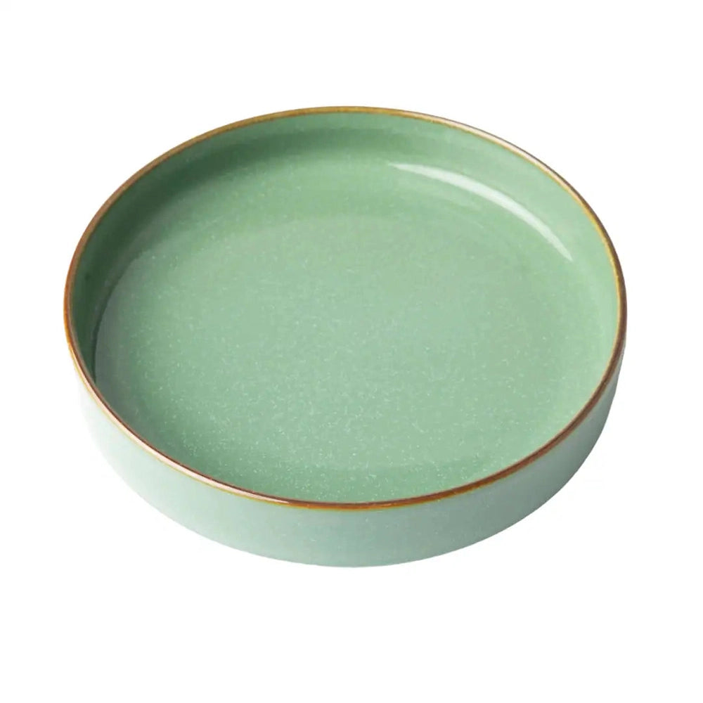 Omada Flat Stackable Pasta Bowl In Green
