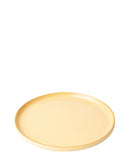 Omada Flat Stackable Dinner Plate In Mustard