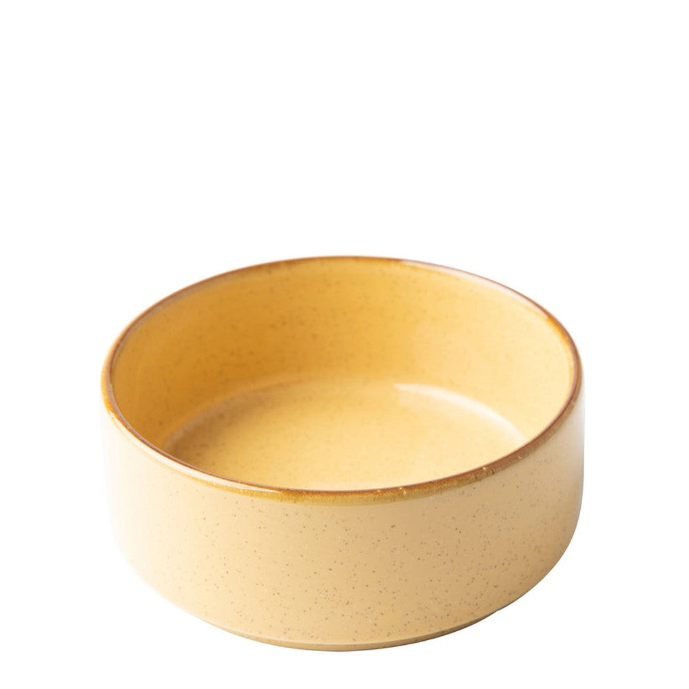Omada Flat Stackable Nibble Bowl In Mustard
