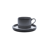 Omada Stonehues Cup & Saucer In Grey