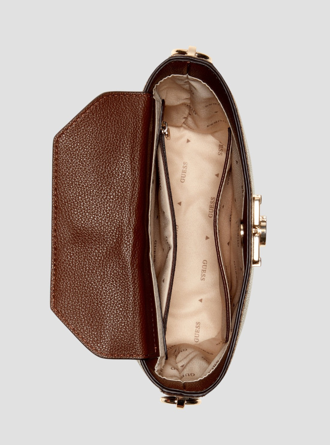 Guess Karnilla Logo Bucket Brown