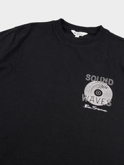 Ben Sherman Mens Oceans Record Premium T-Shirt Black