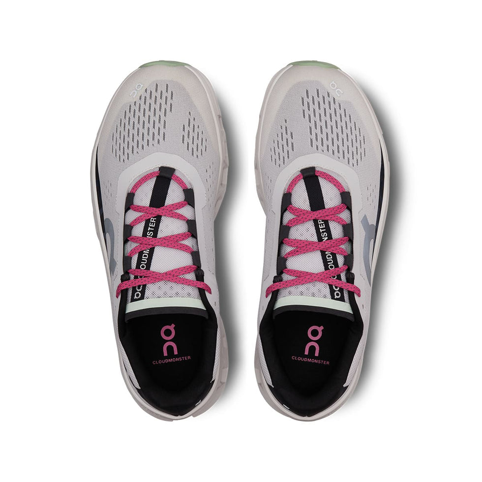 On Cloud Mens Cloudmonster Shoes Frost - Black