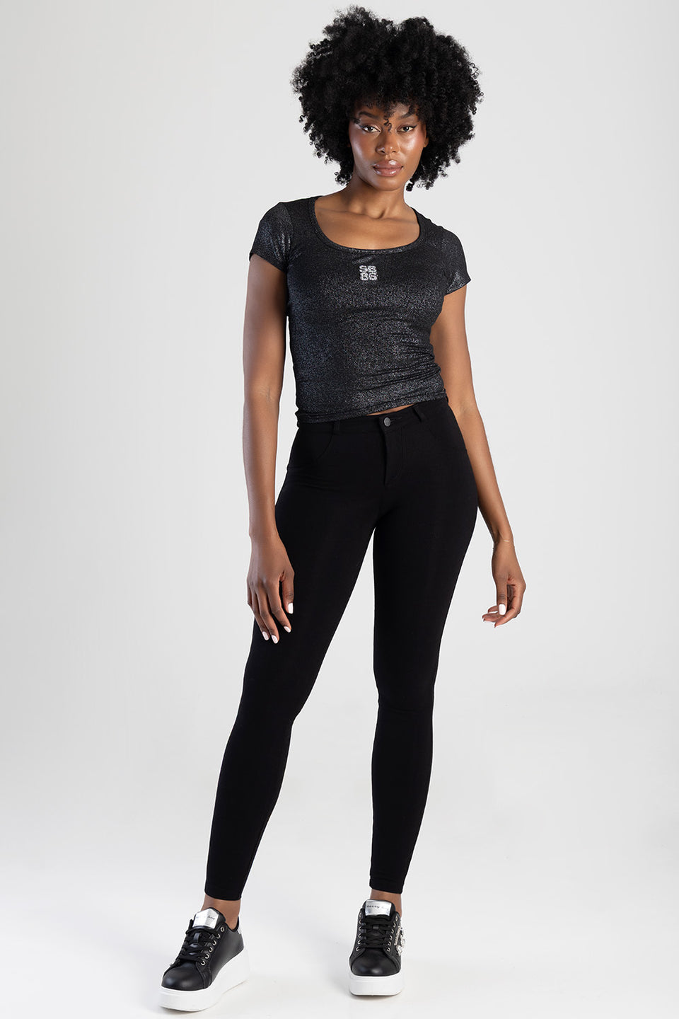 Sissy Boy Womens Joey Axel Knit Jeggings In Black