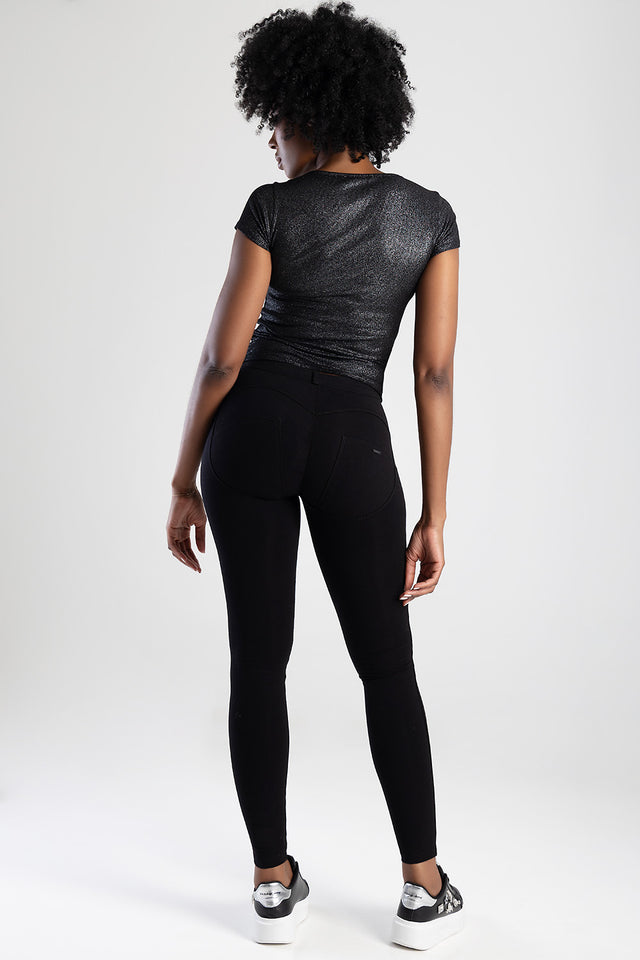 Sissy Boy Womens Joey Axel Knit Jeggings In Black