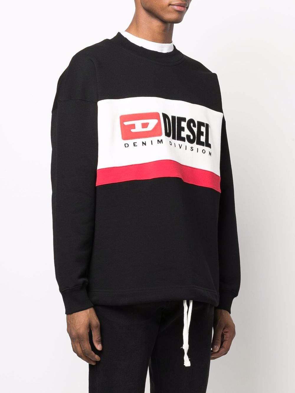 Diesel Mens S-Treapy Division Black Sweatshirt
