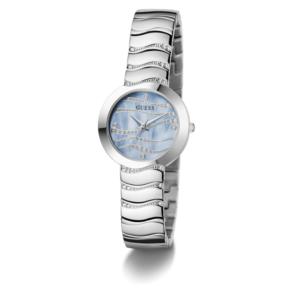 Guess Womens Analogue Watch In Silver