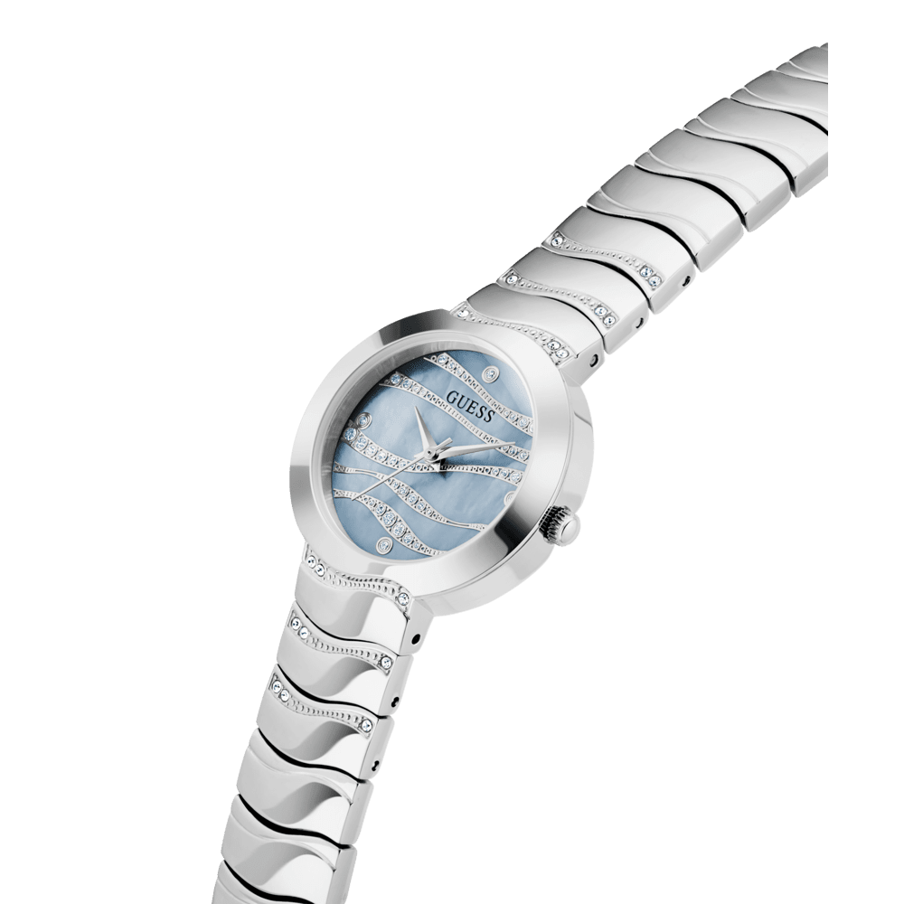 Guess Womens Analogue Watch In Silver