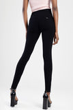 Sissy Boy Womens High Rise Exposed Buttons Jeggings In Black