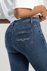 Sissy Boy Womens Mila Rose Mid Waist Skinny Jean In Medium Vintage
