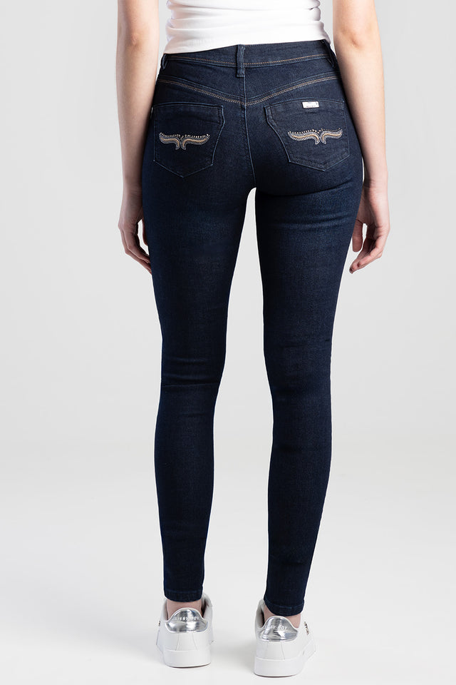 Sissy Boy Mila Rose Skinny Jeans In Dark Vintage
