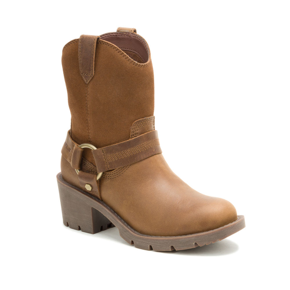 Caterpillar Womens Rewrite Harness Boots Nuthatch