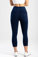 Sissy Boy Ryder Knit Capri Jeans In Dark Blue