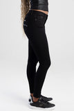 Sissy boy Ladies Avery Mid-Waist Skinny Jeans In Black