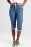 Sissy Boy Womens Mara Capri Jeans In Light Vintage