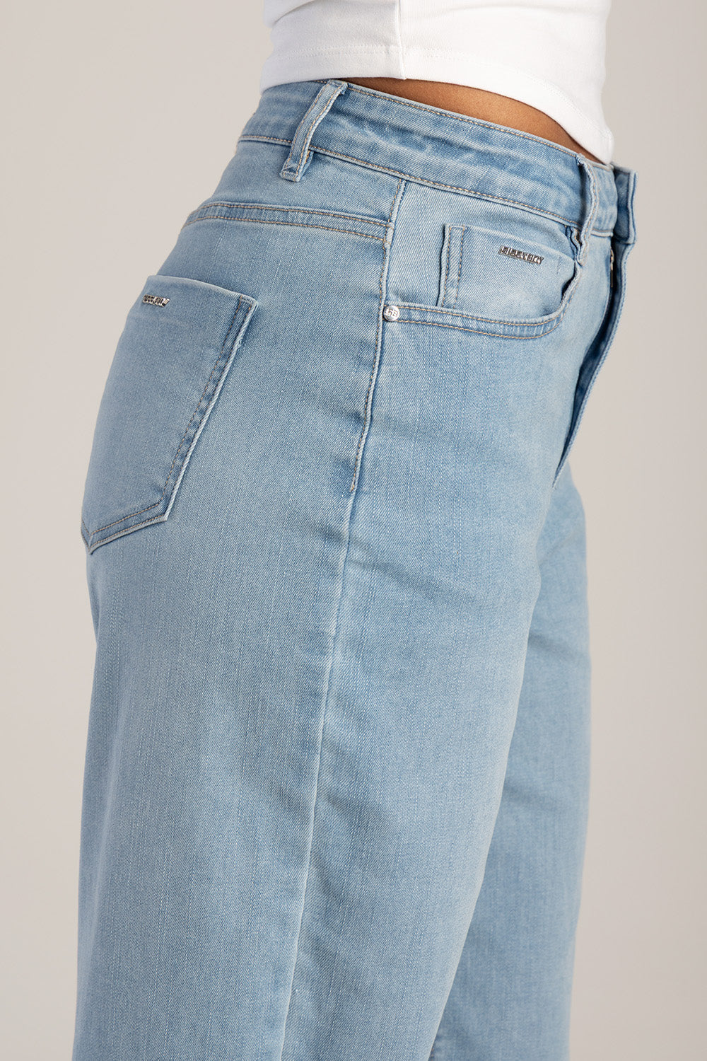 Sissyboy Womens Samantha High Waist Wide Leg In Light Vintage