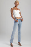 Sissy boy Womens Southern Bumbooster Bootleg Jeans In Light Vintage
