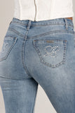 Sissy Boy Womens Camila Mid Waist Skinny Jean In Medium Vintage