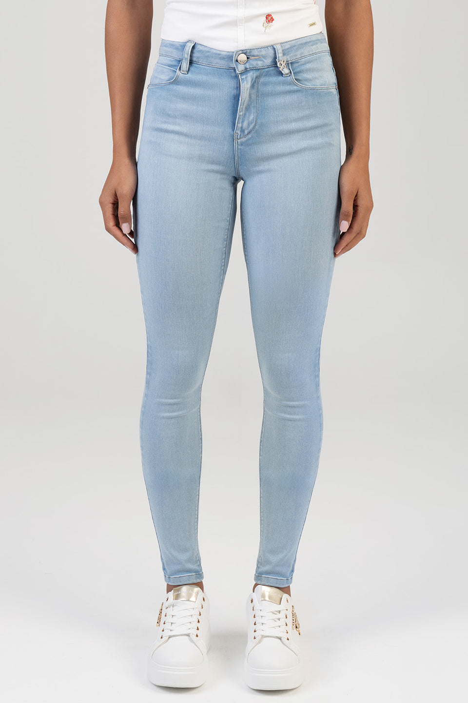 Sissy Boy Womens Cara Mid Waist Skinny Jeans In Light Vintage