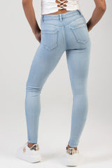 Sissy Boy Womens Cara Mid Waist Skinny Jeans In Light Vintage