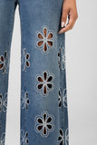 Sissy Boy Belen Wide Leg Mid Waist Wide Leg Jeans In Medium Vintage