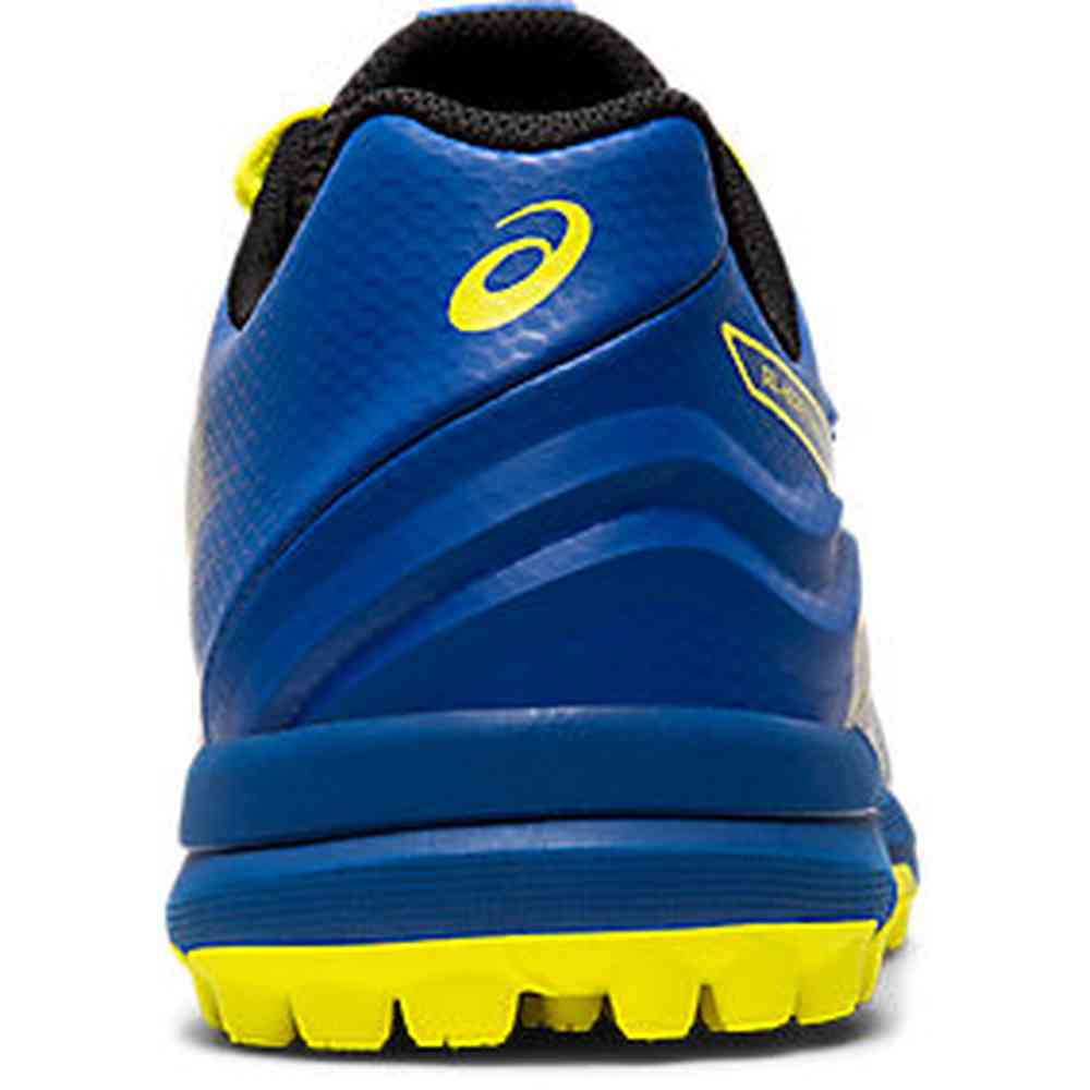 Asics Mens Gel Hockey Typhoon 3 Sneakers In Blue/Yellow/Black