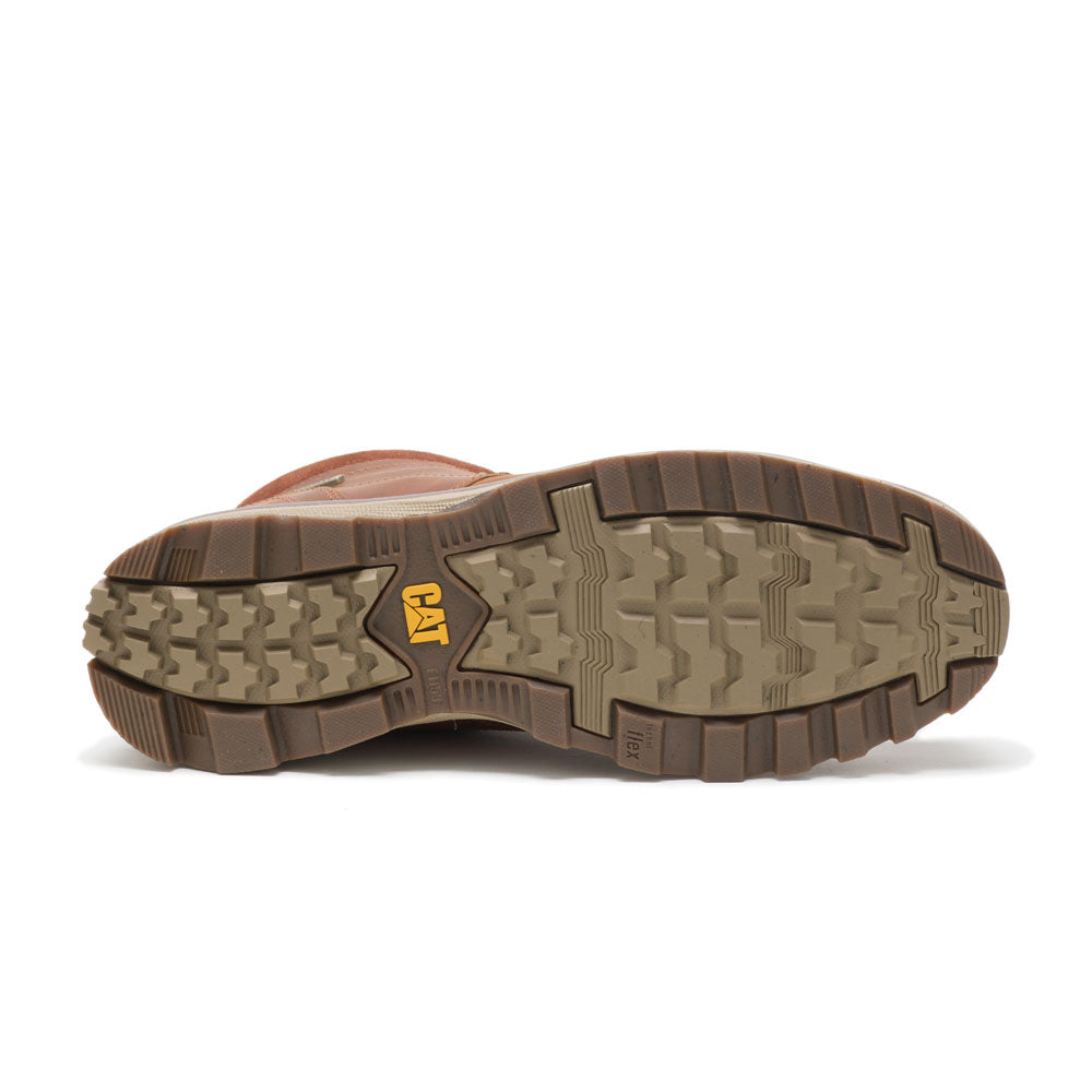 Caterpillar Mens Elude Leather Wp Shoes Brown