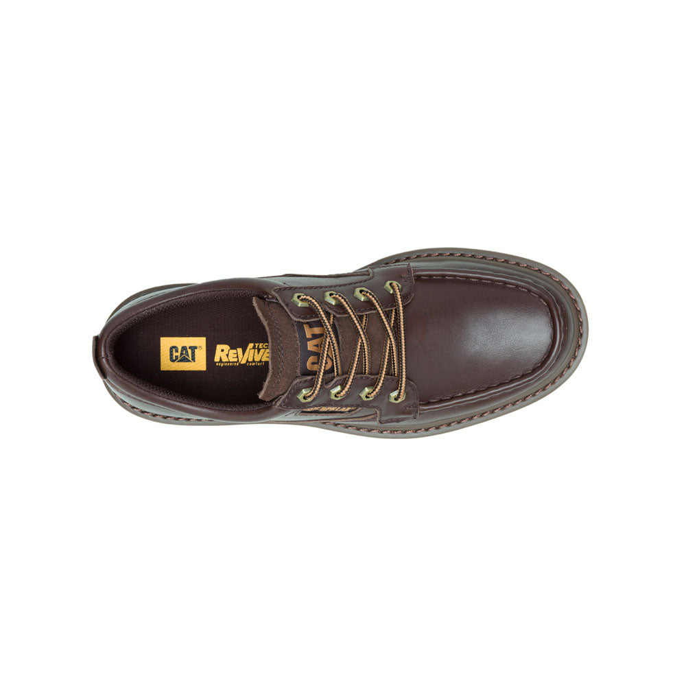Caterpillar Mens Calorado Moc Toe Low Shoes In Dark Brown
