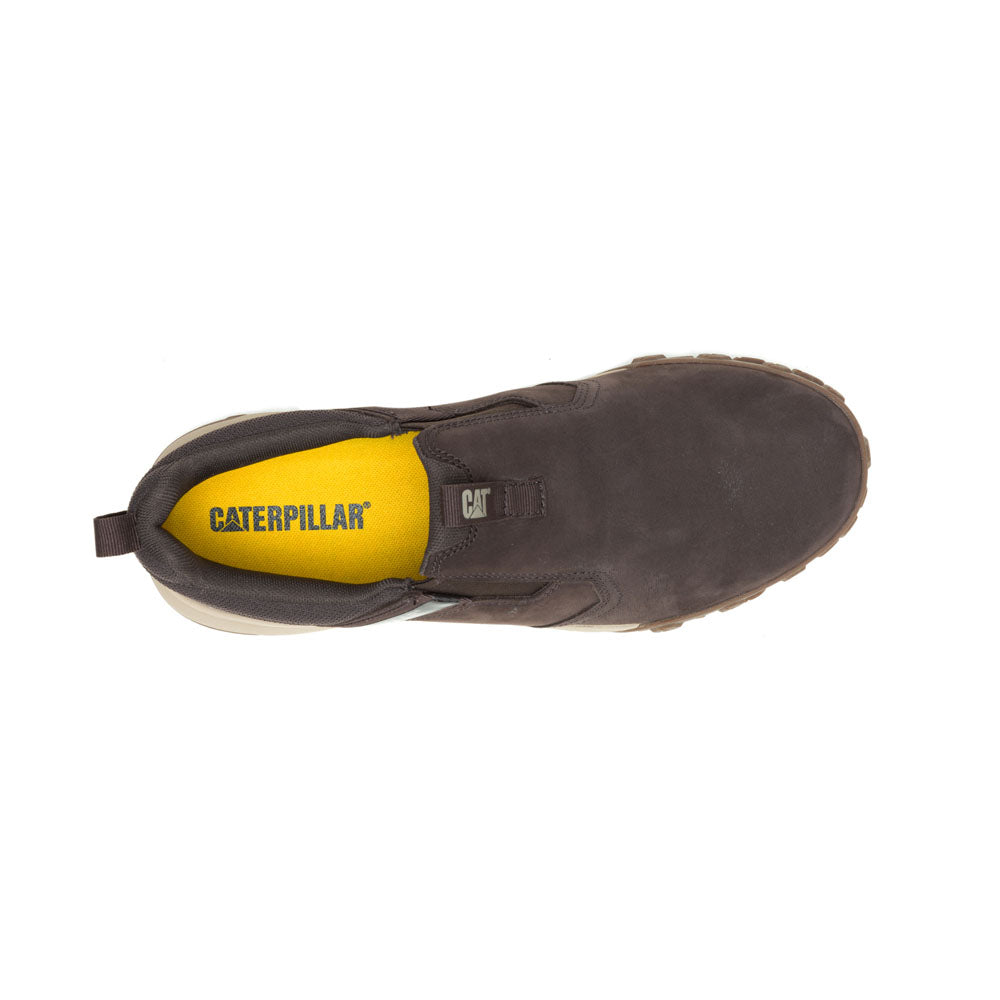 Caterpillar Mens Hex Ready Slip-On Shoes In Coffee Bean