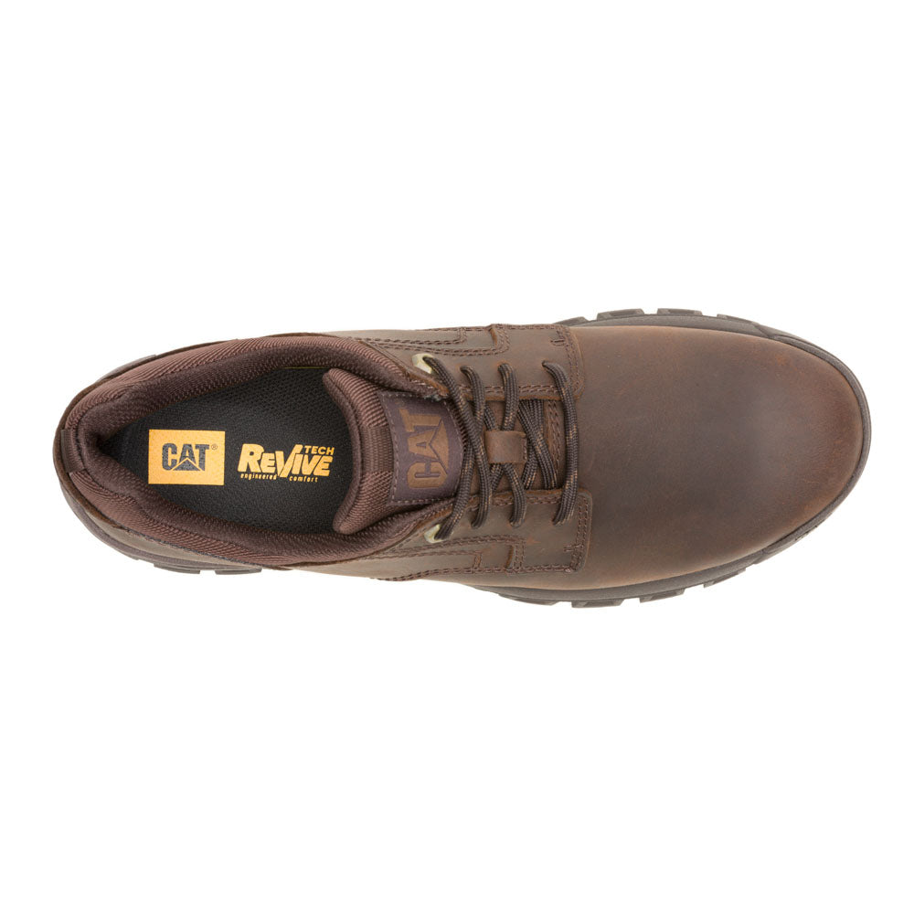 Caterpillar Mens Threshold Lace Low Shoes In Dark Brown