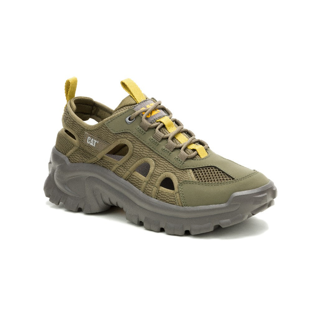 Caterpillar Mens Intruder Lite Shoes In Dark Olive